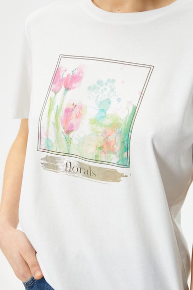 KOTON Tricou cu imprimeu floral Femei