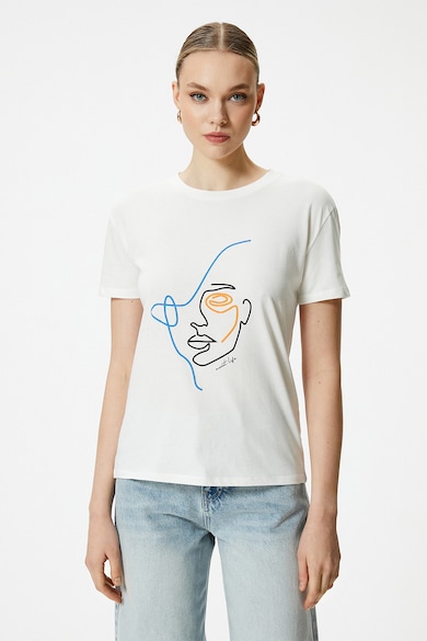 KOTON Тениска от памук с графика Жени