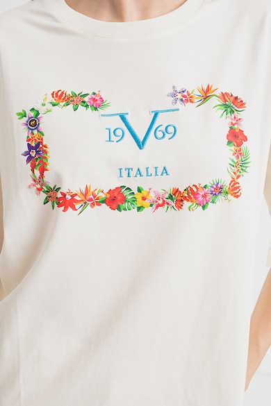 19V69 ITALIA Тениска с щампа и паднали ръкави Жени