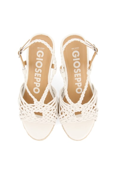 Gioseppo Скосени кожени сандали Gilde със сплетен ефект Жени