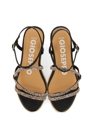 Gioseppo Кожени сандали тип еспадрили с кристали Жени
