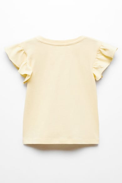 Mango Памучна тениска с щампа Момичета
