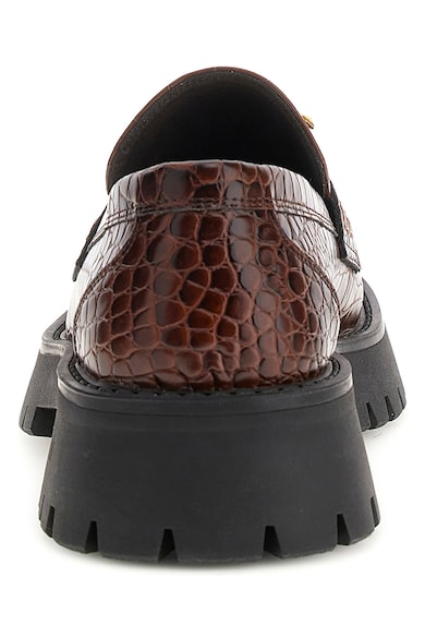 GUESS Pantofi loafer din piele ecologica cu aspect de piele de crocodil Barbati