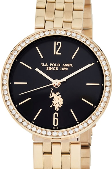 U.S. Polo Assn. Часовник с верижка от неръждаема стомана Жени