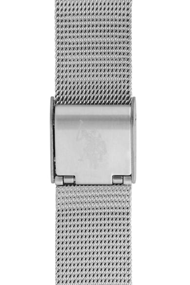 U.S. Polo Assn. Квадратен часовник с мрежеста верижка Жени