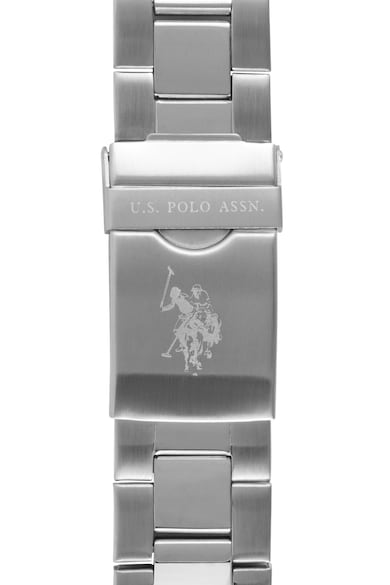 U.S. Polo Assn. Часовник с хронограф и метална верижка Мъже