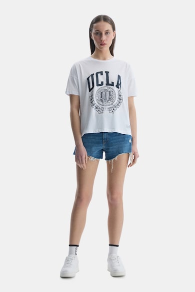 UCLA Avalon ejtett ujjú logómintás póló női