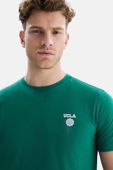 UCLA Tricou de bumbac cu decolteu la baza gatului Barbati
