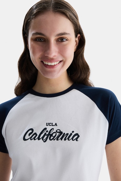 UCLA Tricou de bumbac cu maneci raglan Femei