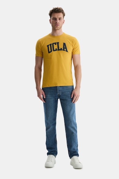 UCLA Tricou cu decolteu la baza gatului si imprimeu logo Culver Barbati