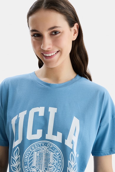 UCLA Тениска Avalon с лого и паднали ръкави Жени