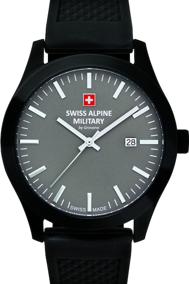 Swiss Alpine Military Кварцов часовник със силиконова каишка Мъже