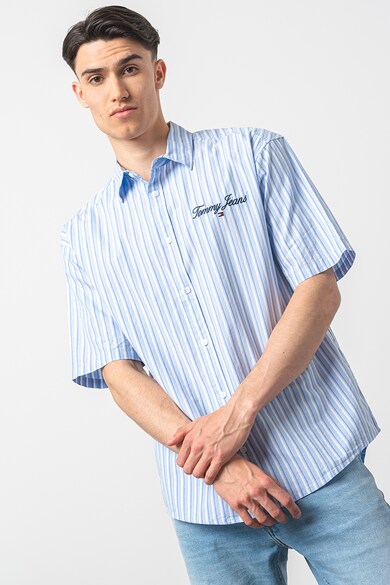 Tommy Jeans Раирана памучна риза Мъже