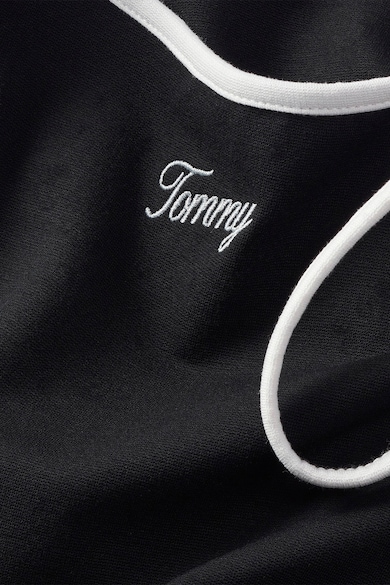 Tommy Jeans Szűk fazonú top kontrasztos részletekkel női