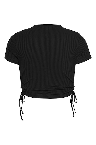 Tommy Jeans Crop póló hímzett logós részlettel női