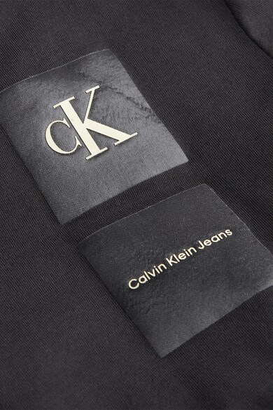 CALVIN KLEIN JEANS Tricou de bumbac cu decolteu la baza gatului si aplicatii logo Femei