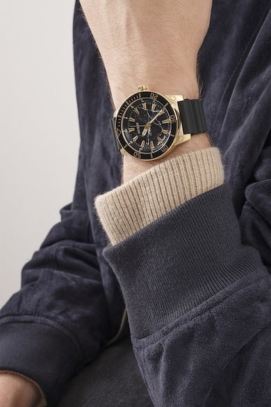 GUESS Кварцов часовник със силиконова каишка Мъже