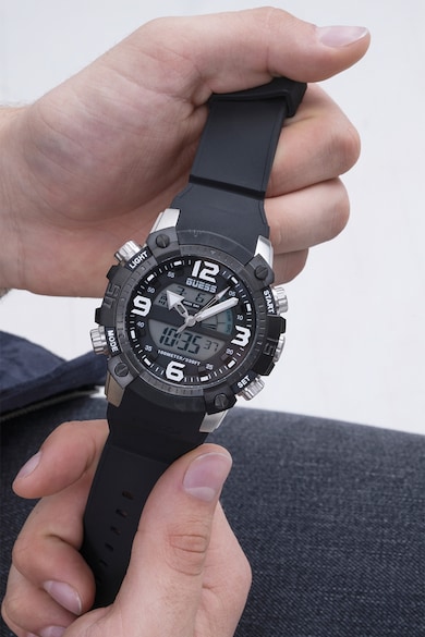 GUESS Електронен часовник със силиконова каишка Мъже