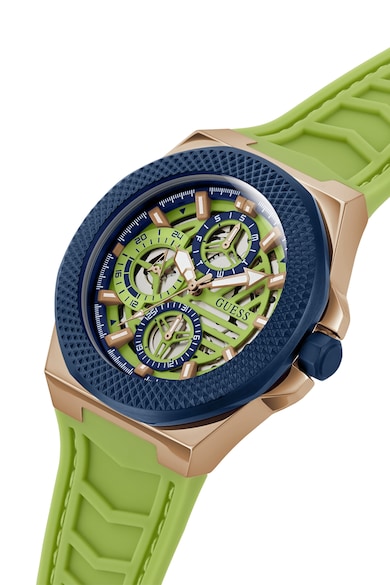 GUESS Двуцветен часовник със силиконова каишка Мъже