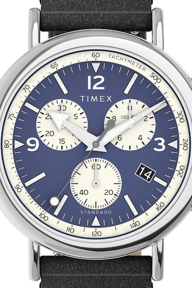 Timex Часовник Standard от неръждаема стомана, 41 мм Мъже