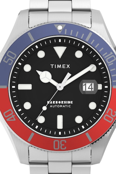 Timex Автоматичен часовник Harborside Coast с верижка от неръждаема стомана Мъже