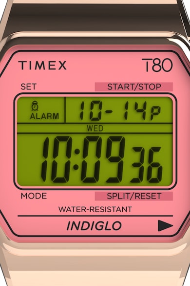 Timex Часовник Timex 80 с каишка от смола - 34 мм Жени