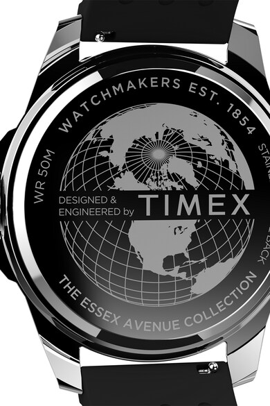 Timex Essex karóra szilikonszíjjal - 46 mm férfi