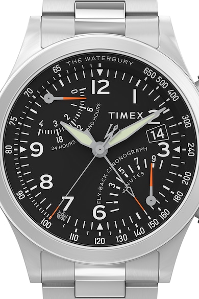Timex Часовник Waterbury от неръждаема стомана с хронограф - 43 мм Мъже