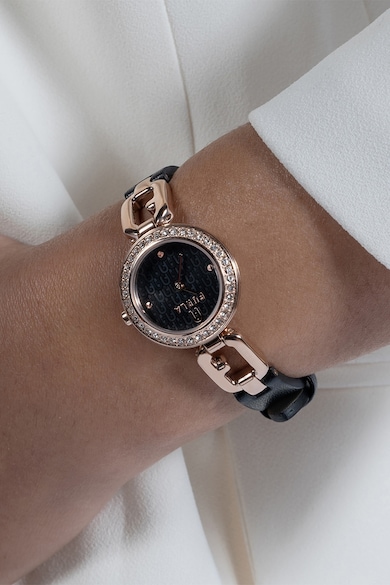 Furla Аналогов часовник Arco Chain с кожена каишка Жени