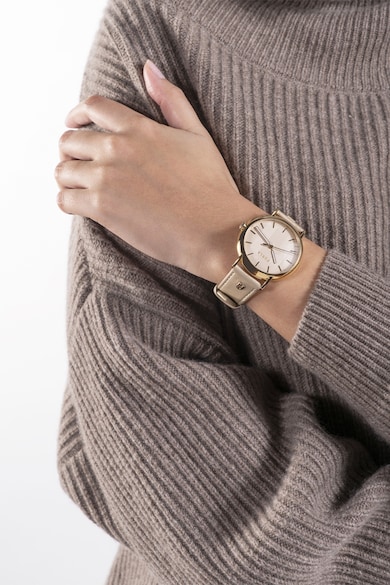 Furla Аналогов часовник Heritage с кожена каишка Жени