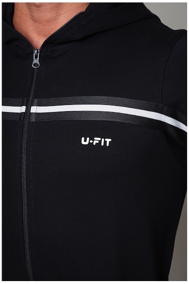 uFIT Спортен екип с качулка и контрасти Мъже