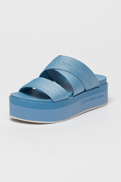 CALVIN KLEIN JEANS Flatform papucs logóval női