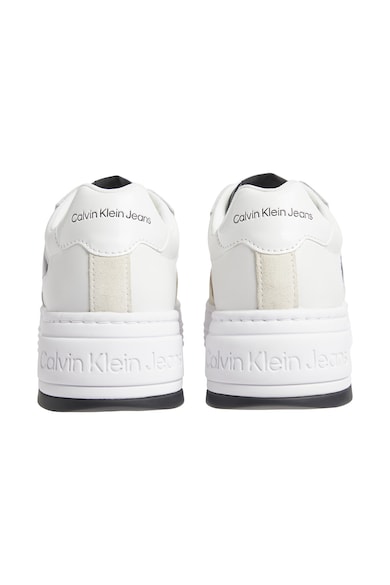 CALVIN KLEIN JEANS Спортни обувки от кожа и велур с равна платформа Жени