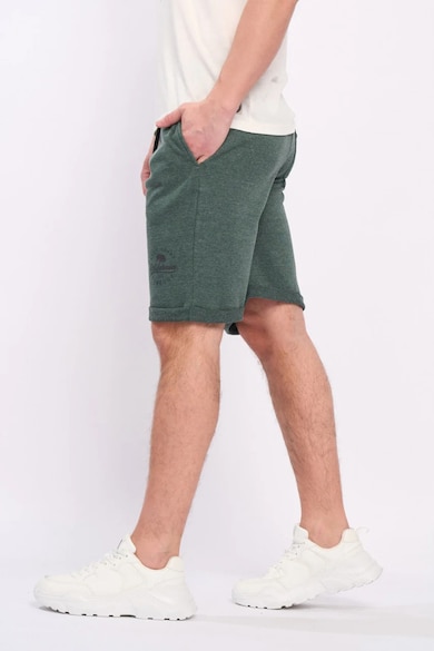 Timeout Pantaloni scurti barbat cu logo si buzunare,  Verde Barbati