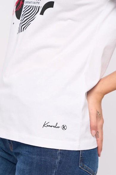 KVL by KENVELO Тениска с принт и шпиц Жени
