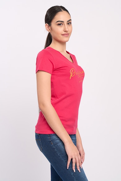 Timeout V-nyakú feliratos póló női