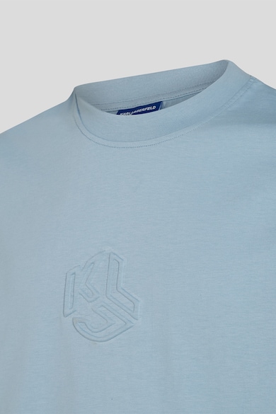 KARL LAGERFELD JEANS Памучна тениска с релефно лого Мъже