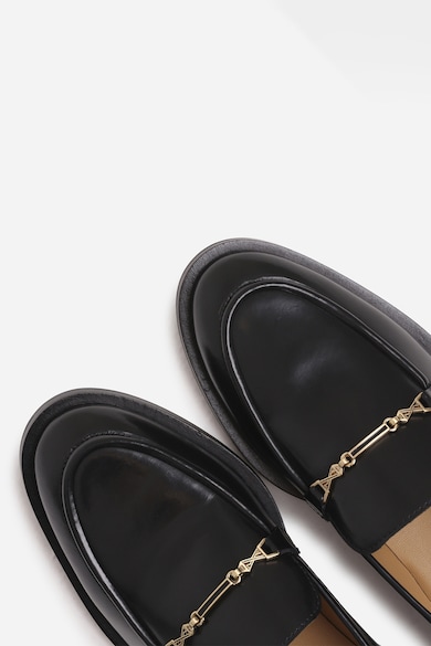 Bronx Pantofi loafer din piele cu detaliu metalic Femei
