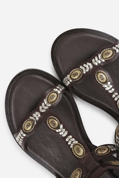 Bronx Sandale din piele cu aplicatii metalice Femei