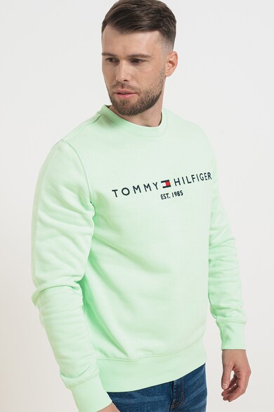 Tommy Hilfiger Organikuspamut tartalmú pulóver logóval férfi