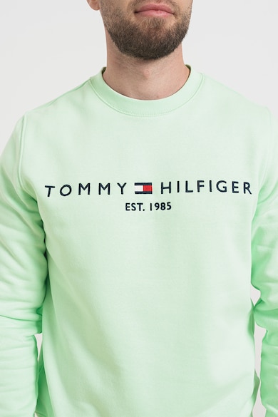 Tommy Hilfiger Organikuspamut tartalmú pulóver logóval férfi