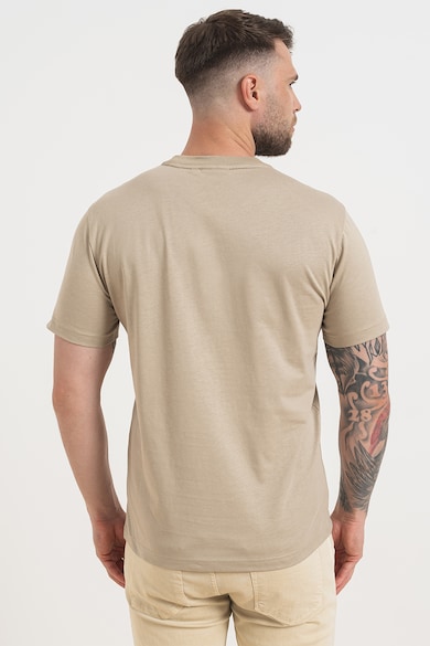 CALVIN KLEIN Тениска от органичен памук с шарка на гърдите Мъже