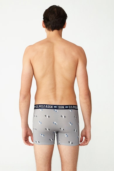 U.S. Polo Assn. Mintás és egyszínű boxer szett - 2 db férfi