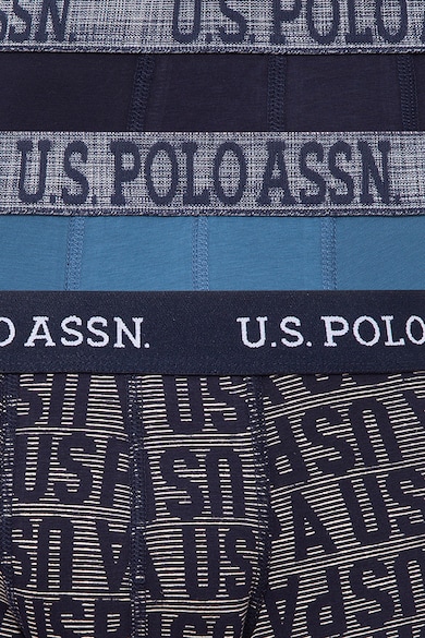 U.S. Polo Assn. Боксерки с десен с лого - 3 чифта Мъже