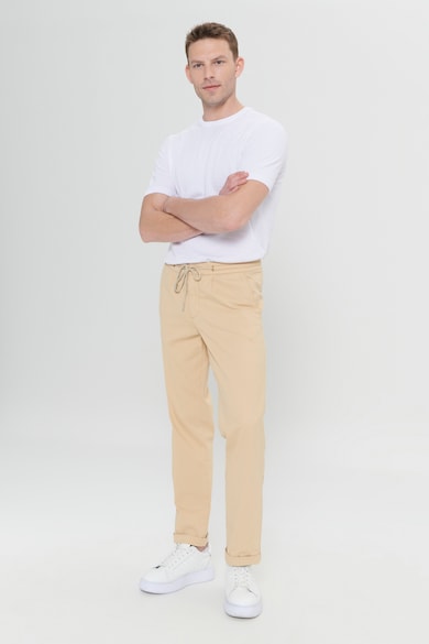 AC&Co Памучен панталон с връзка Мъже