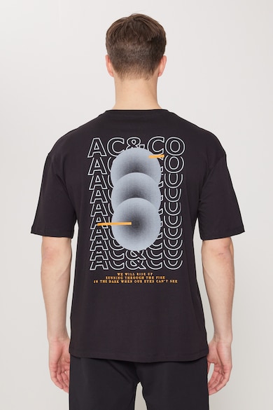 AC&Co Памучна тениска с лого Мъже