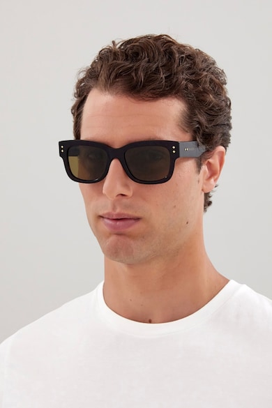 Gucci Правоъгълни слънчеви очила с принт Мъже