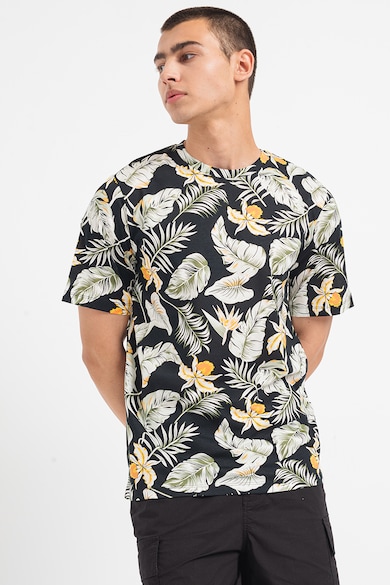 Jack & Jones Тениска Chill с овално деколте и тропическа шарка Мъже