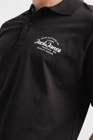 Jack & Jones Тениска Forest с яка и лого Мъже