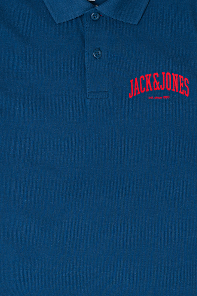 Jack & Jones Tricou polo din bumbac cu fenta cu nasturi Baieti